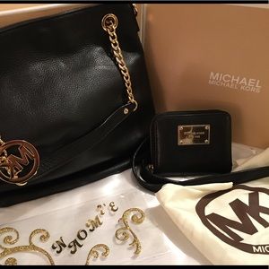 Handbag and matching wallet